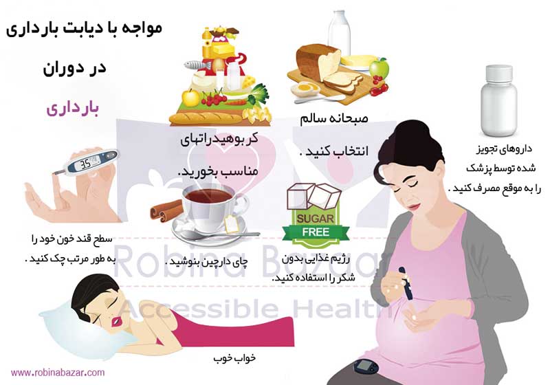 علائم دیابت بارداری و درمان دیابت بارداری